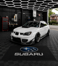 Subaru Garage Floor Mat 5x7 FT (60x87 Inches) Premium Showroom Rug Wall Decor