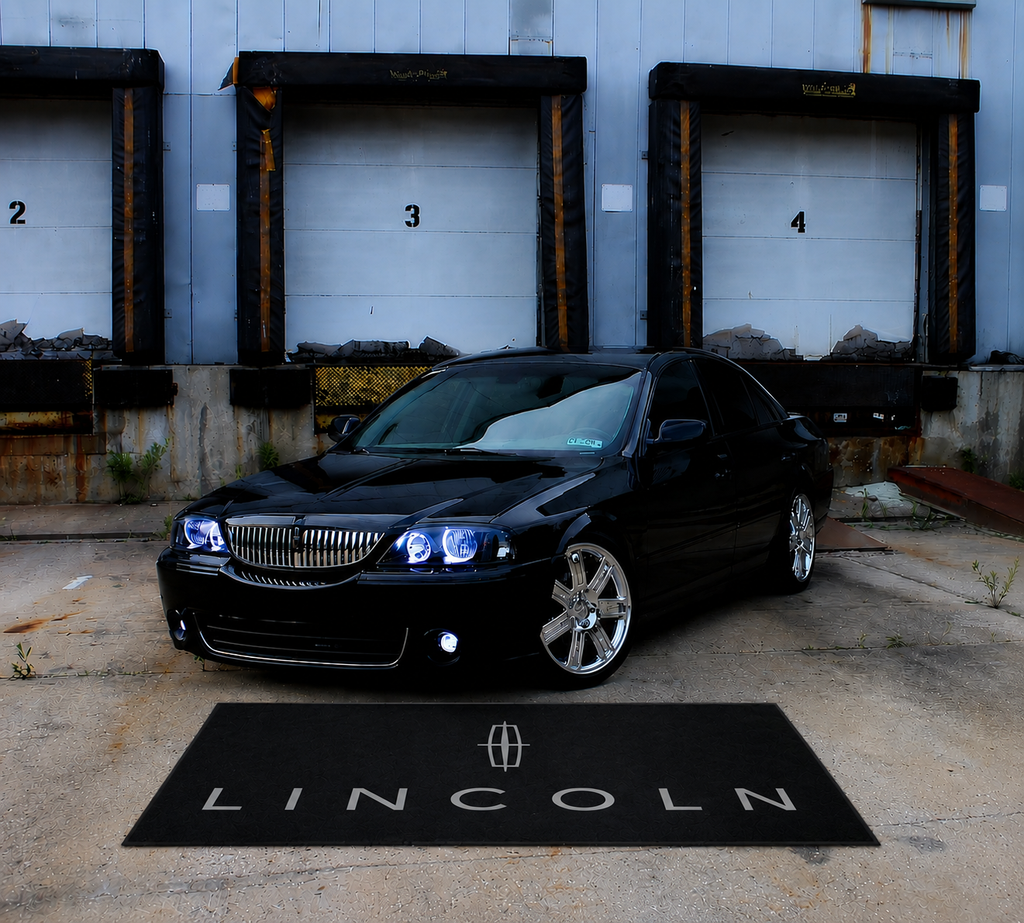 Lincoln Garage Floor Mat 5x7 FT (60x87 Inches) Premium Showroom Rug Wall Decor