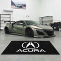 Acura Garage Floor Mat 5x7 FT (60x87 Inches) Premium Showroom Rug & Wall Decor Luxury Racing Style
