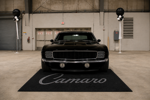 Camaro Garage Floor Mat 5x7 FT (60x87 Inches) Premium Showroom Rug Wall Decor