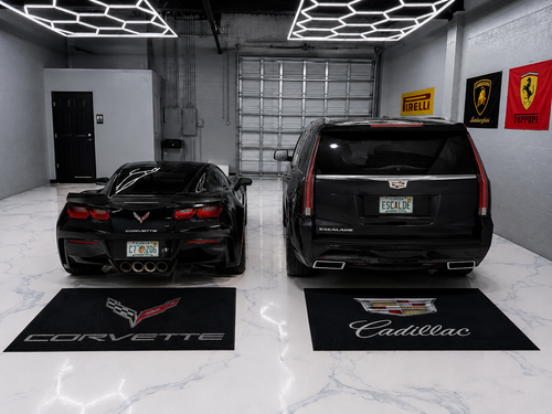 Cadillac Garage Floor Mat 5x7 FT (60x87 Inches)