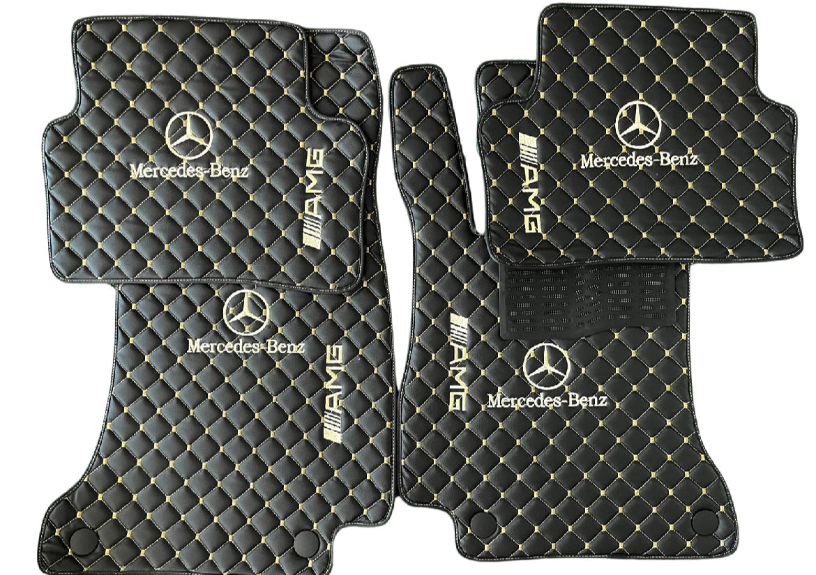 Mercedes Benz Leather Floor Mats Custom Fit For all Model AMG