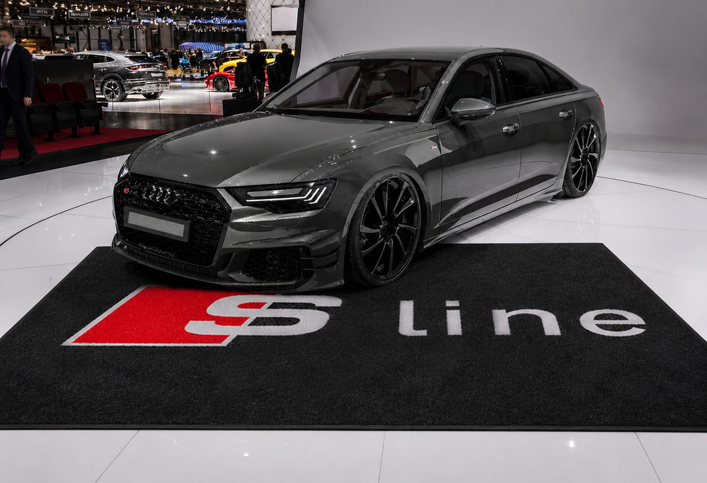 Audi Sline Garage Floor Mat 5x7 FT (60x87 Inches) Premium Showroom Rug & Wall Decor