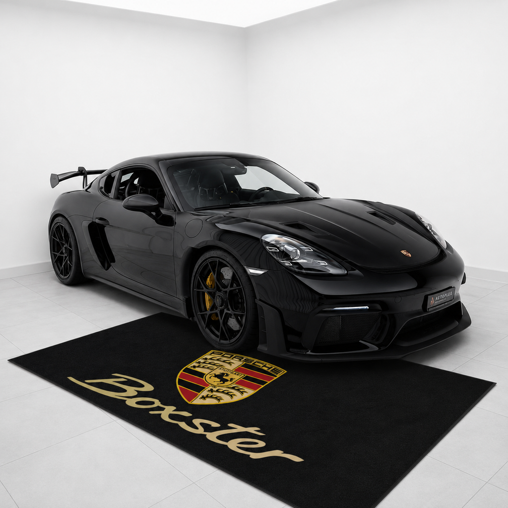 Porsche Boxster Garage Floor Mat 5x7 FT (60x87 Inches) Premium Showroom Rug Wall Decor