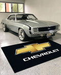 Chevrolet Garage Floor Mat 5x7 FT (60x87 Inches) Premium Showroom Rug Wall Decor