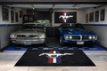 Mustang Garage Floor Mat 5x7 FT (60x87 Inches) Premium Showroom Rug Wall Decor