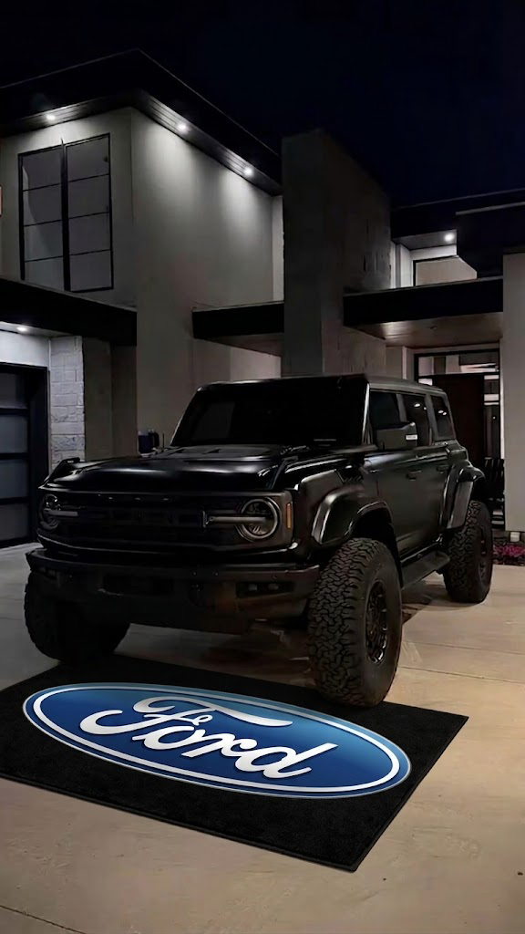 Ford Garage Floor Mat 5x7 FT (60x87 Inches) Premium Showroom Rug Wall Decor