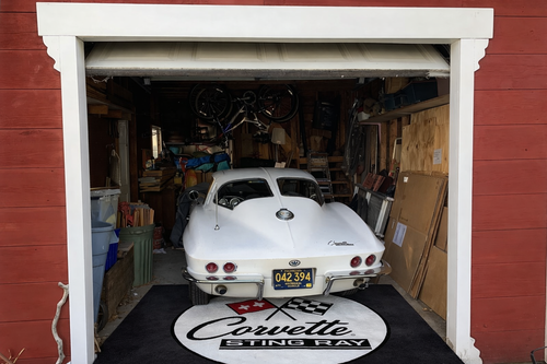 Corvette C2 Stingray Garage Floor Mat 5x7 FT (60x87 Inches)