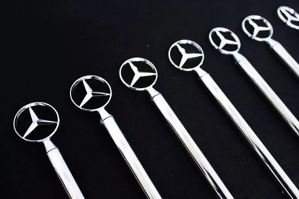 Mercedes Benz Chrome Parking Pole Flag Pole Park Bar Parkingpole