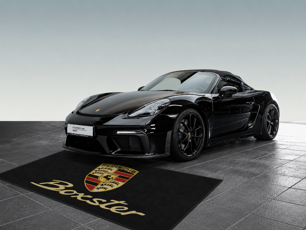 Porsche Boxster Garage Floor Mat 5x7 FT (60x87 Inches) Premium Showroom Rug Wall Decor