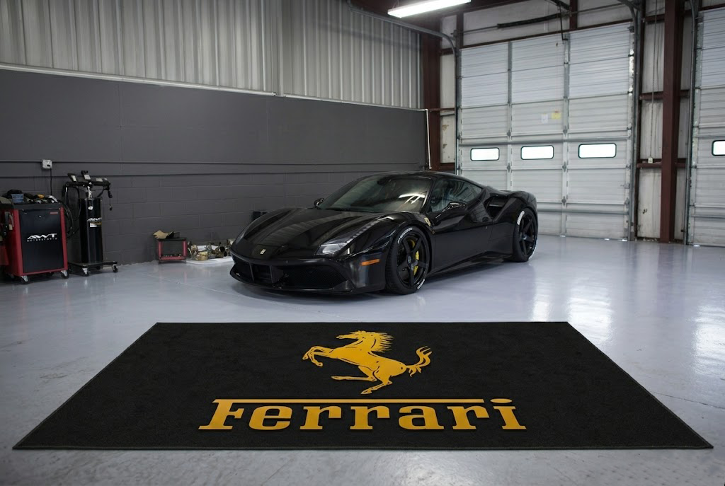 Ferrari Garage Floor Mat 5x7 FT (60x87 Inches) Premium Showroom Rug Wall Decor