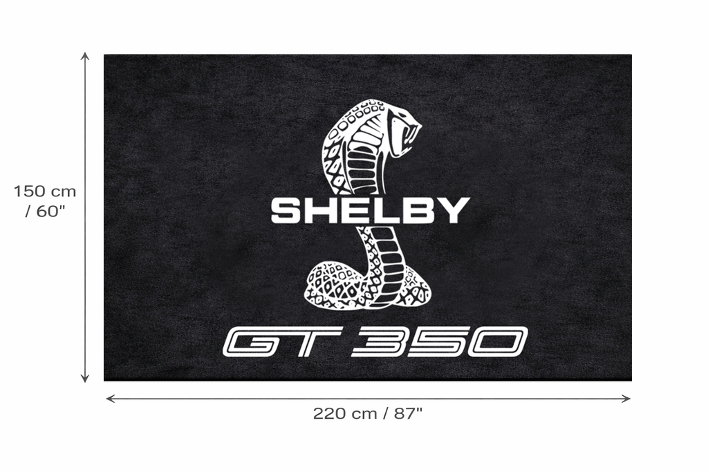 Shelby GT350 Floor Mat 5x7 FT (60x87 Inches) Premium Showroom Rug Wall Decor