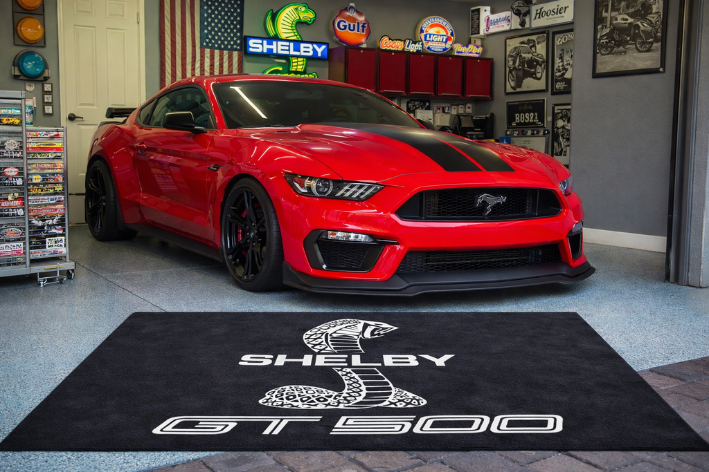 Shelby GT500 Floor Mat 5x7 FT (60x87 Inches) Premium Showroom Rug Wall Decor