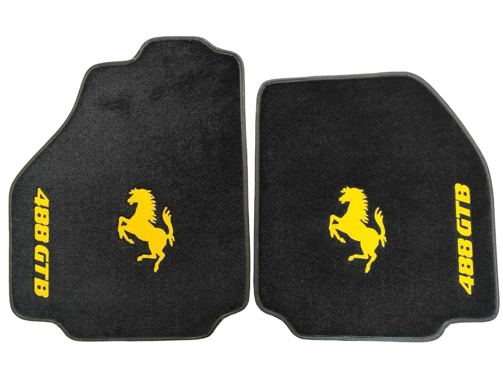 F430 Floor Mats Custom Fit Carpet Velour Mats with Custom Stitch