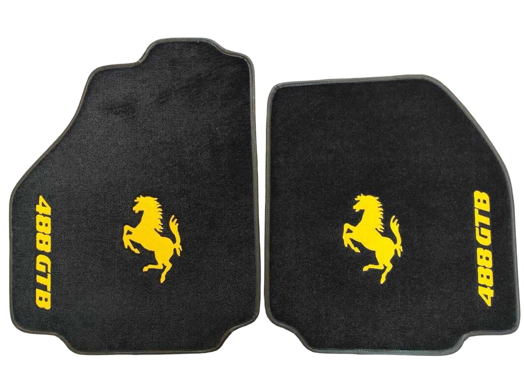 F430 Floor Mats Custom Fit Carpet Velour Mats with Custom Stitch
