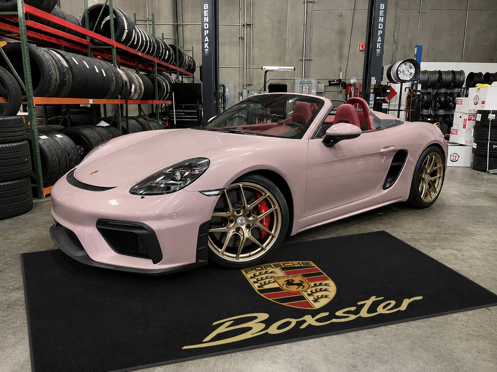 Porsche Boxster Garage Floor Mat 5x7 FT (60x87 Inches) Premium Showroom Rug Wall Decor