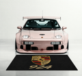 Porsche 924 Garage Floor Mat 5x7 FT (60x87 Inches) Premium Showroom Rug Wall Decor