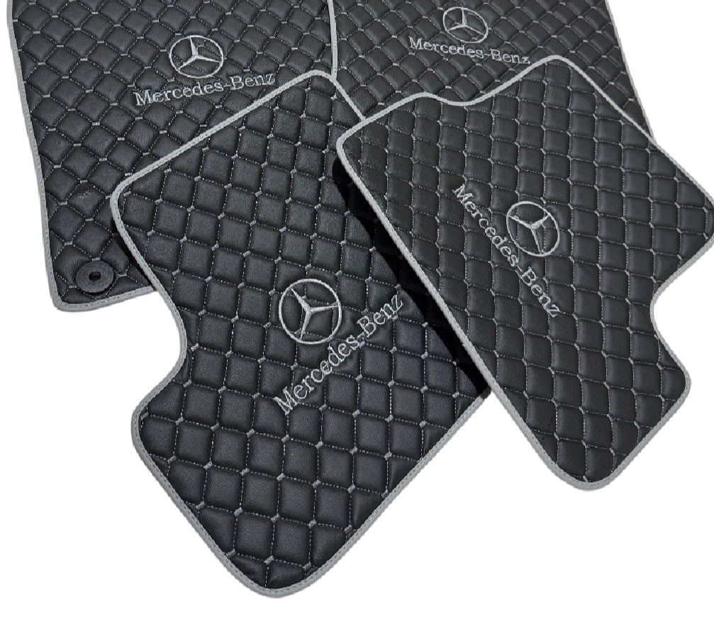 Mercedes Benz Leather Floor Mats Custom Fit For all Model AMG
