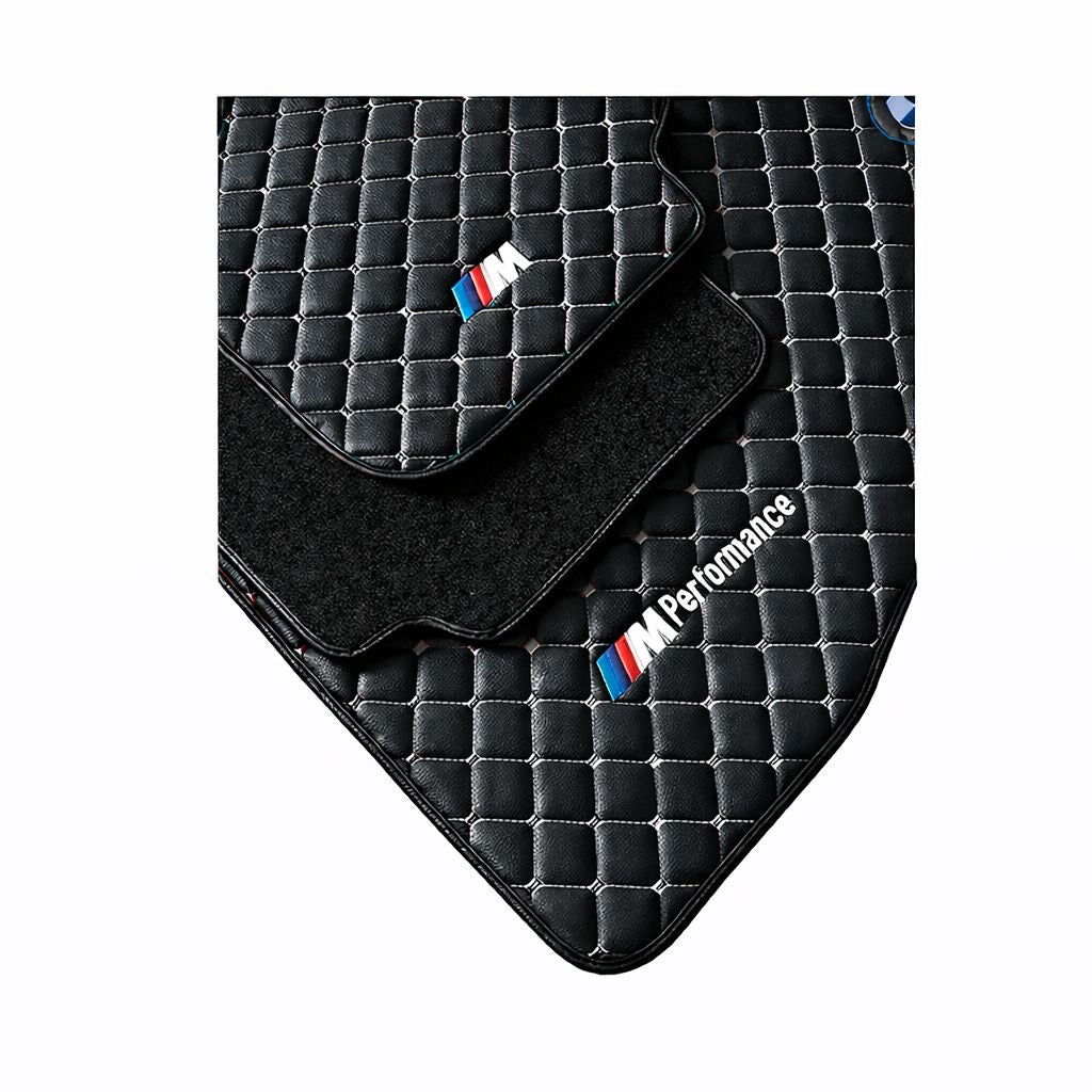 For BMW Leather Floor Mats Made To Measure Custom Design Mats M2 M3 M4 M5 M8