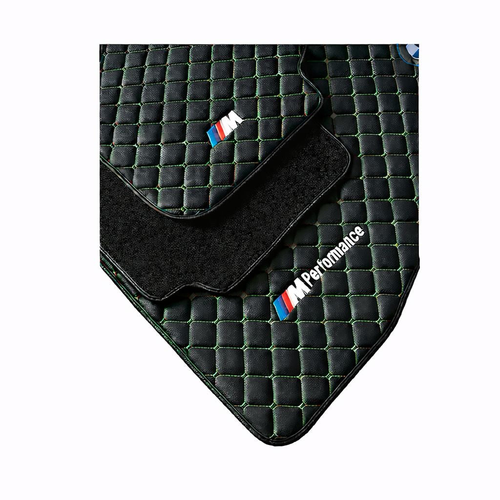 For BMW Leather Floor Mats Made To Measure Custom Design Mats M2 M3 M4 M5 M8