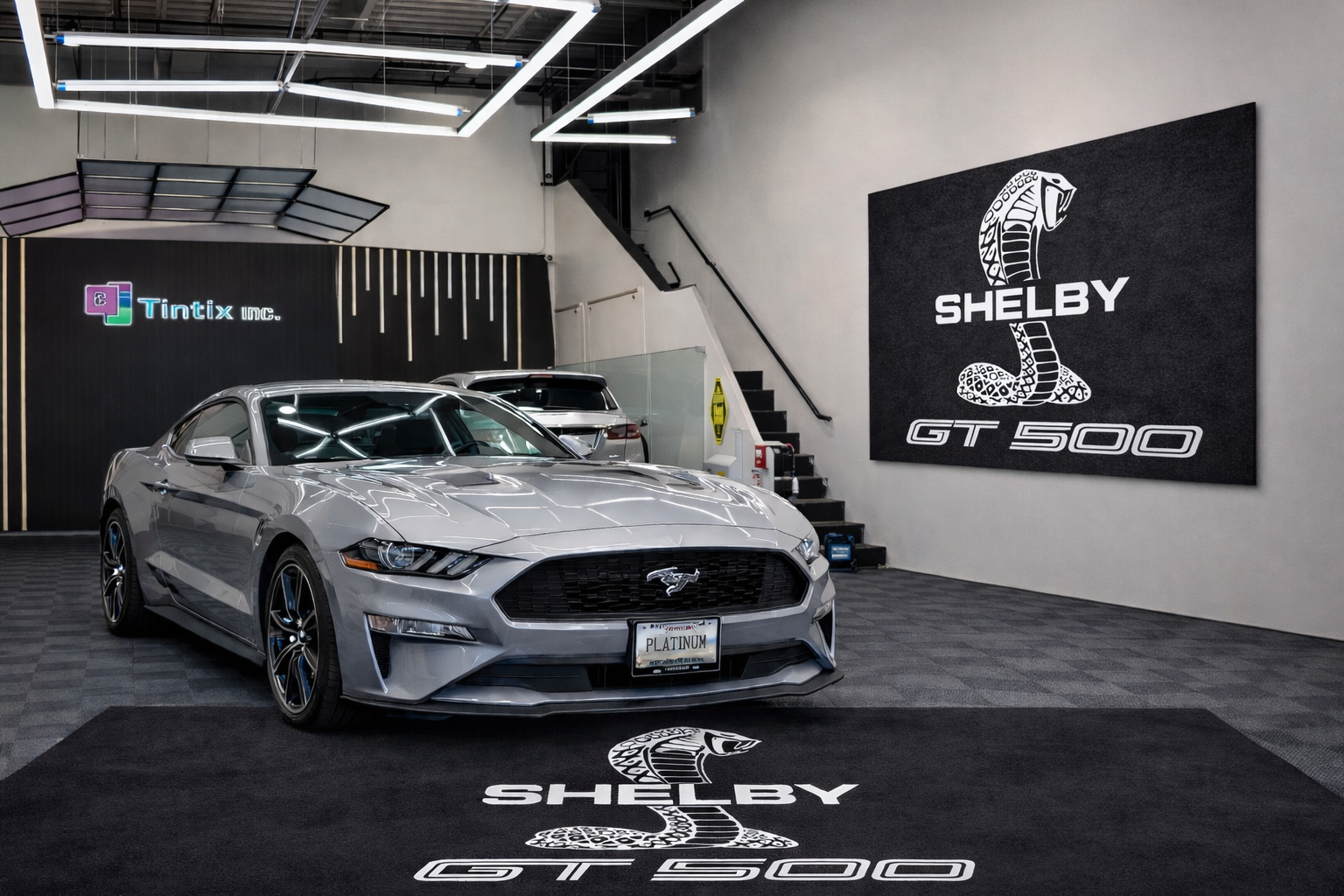 Shelby GT500 Floor Mat 5x7 FT (60x87 Inches) Premium Showroom Rug Wall Decor