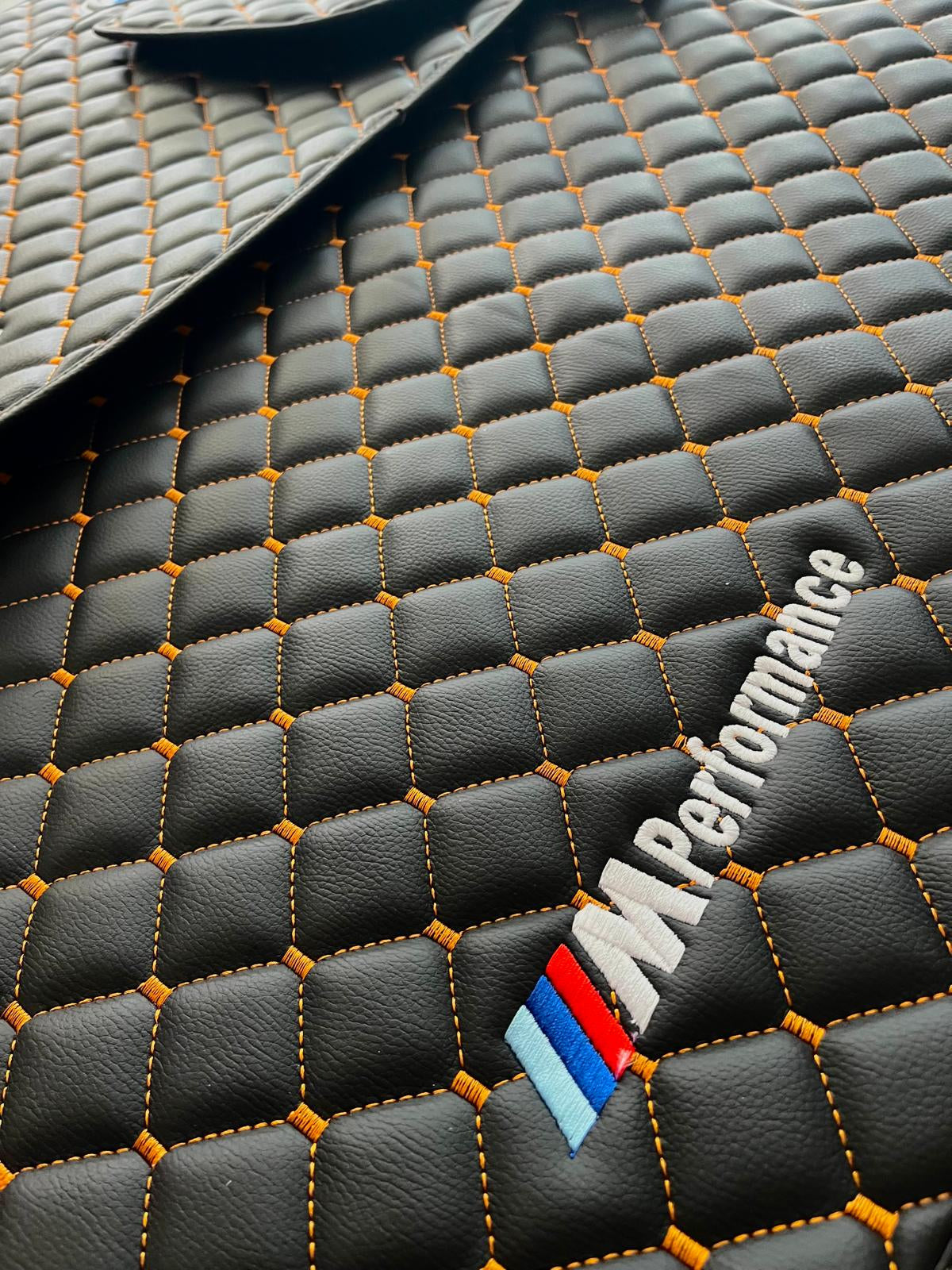 BMW M Performance Leather Car Floor Mat, BMW Waterproof Custom Car Mat