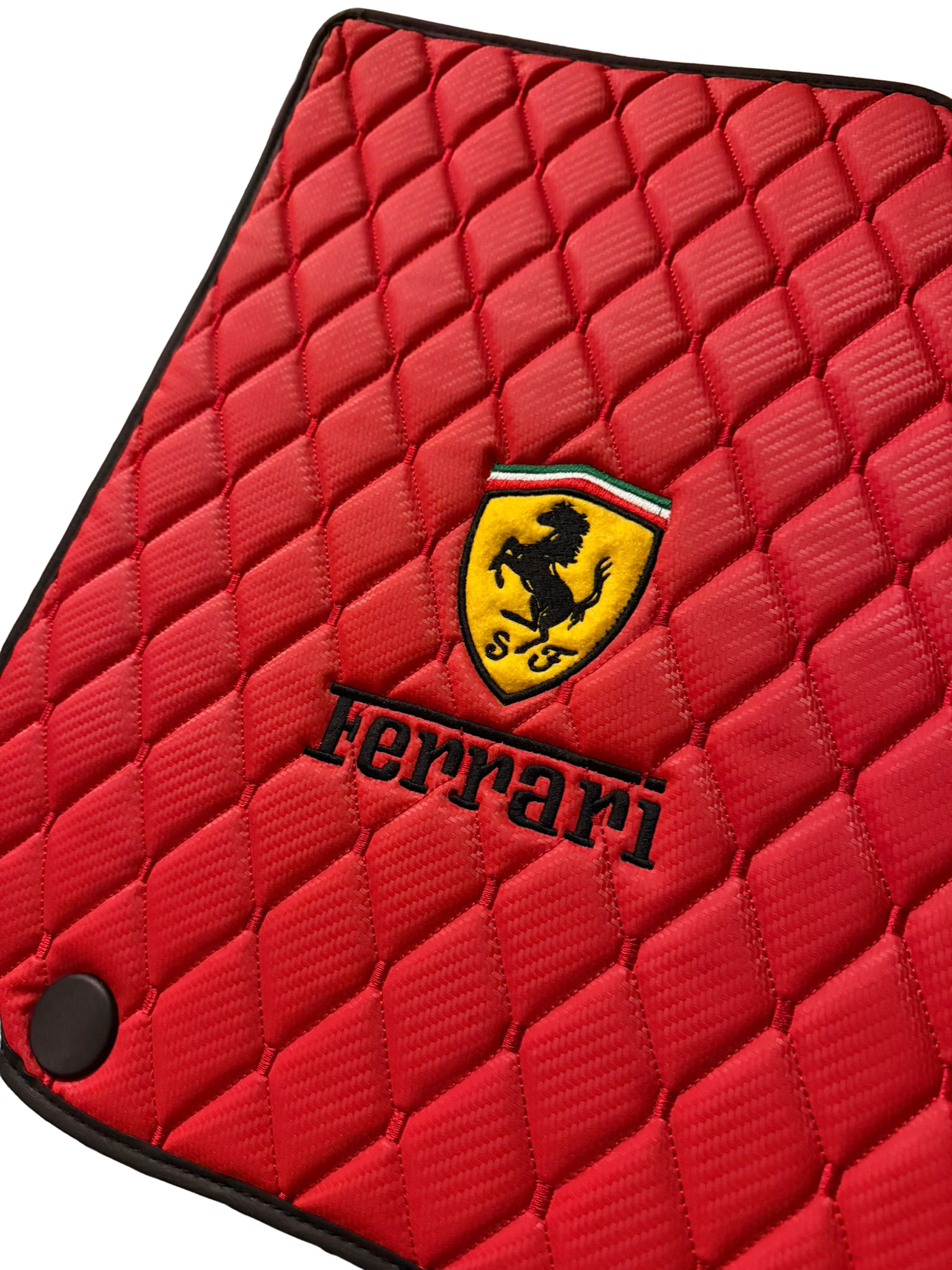 For FERRARI Leather Car Mat, Luxury Custom-Made for Your Vehicle After Ordering, A++