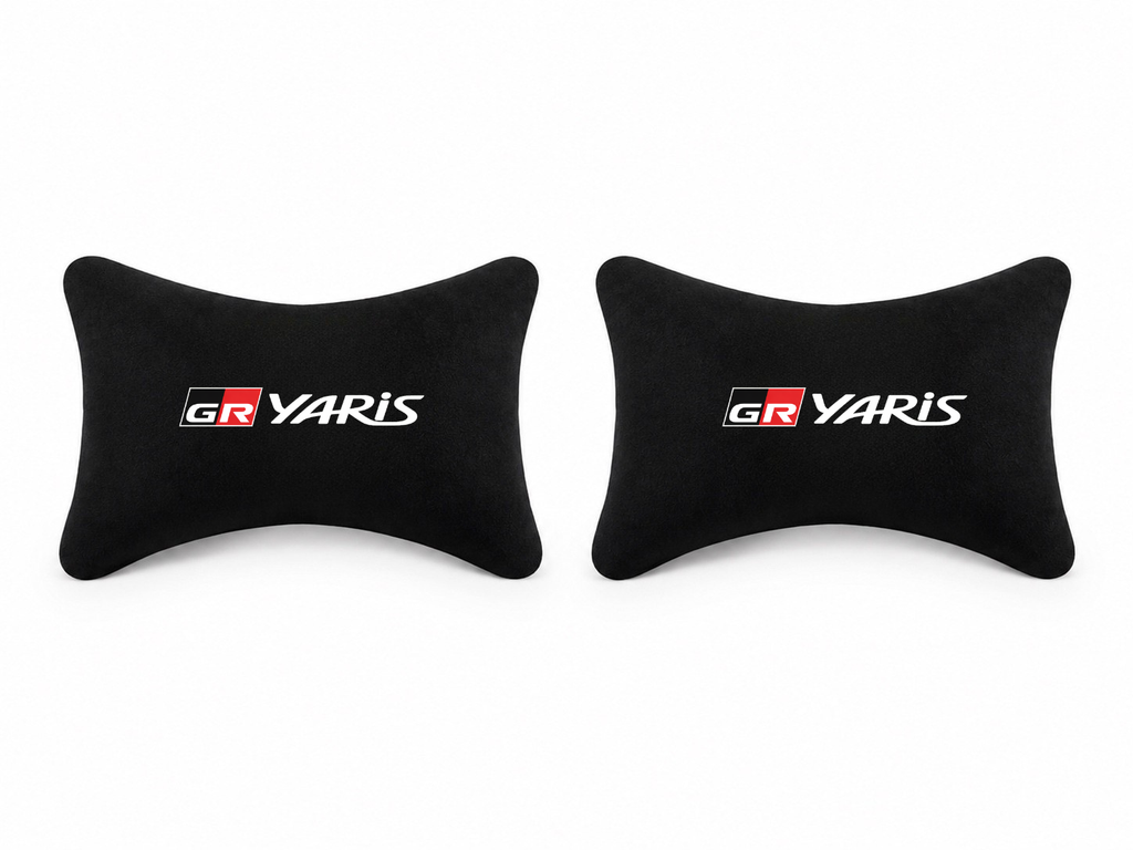 GR Yaris Velvet Neck Pillow, 2pcs