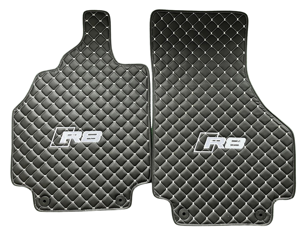 Audi R8 Leather Car Floor Mat, Audi R8 Waterproof Custom Car Mat