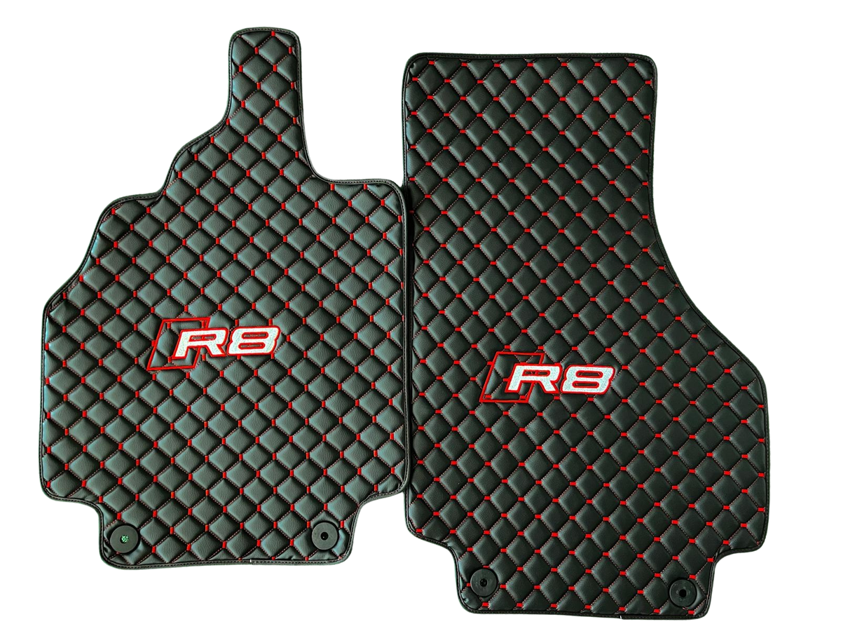 Audi R8 Leather Car Floor Mat, Audi R8 Waterproof Custom Car Mat