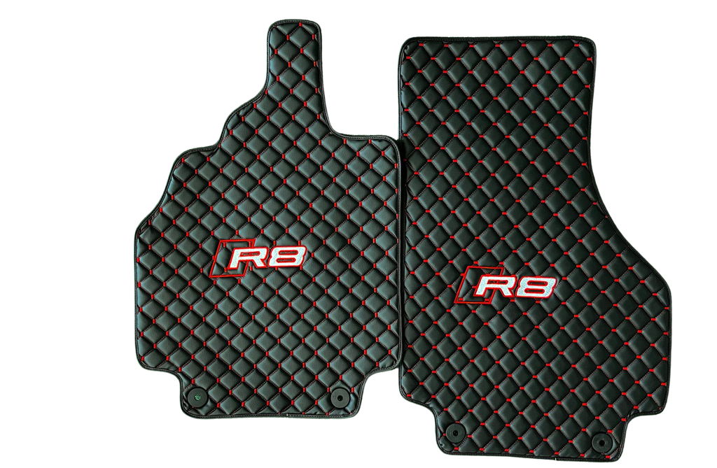 Audi R8 Leather Car Floor Mat, Audi R8 Waterproof Custom Car Mat