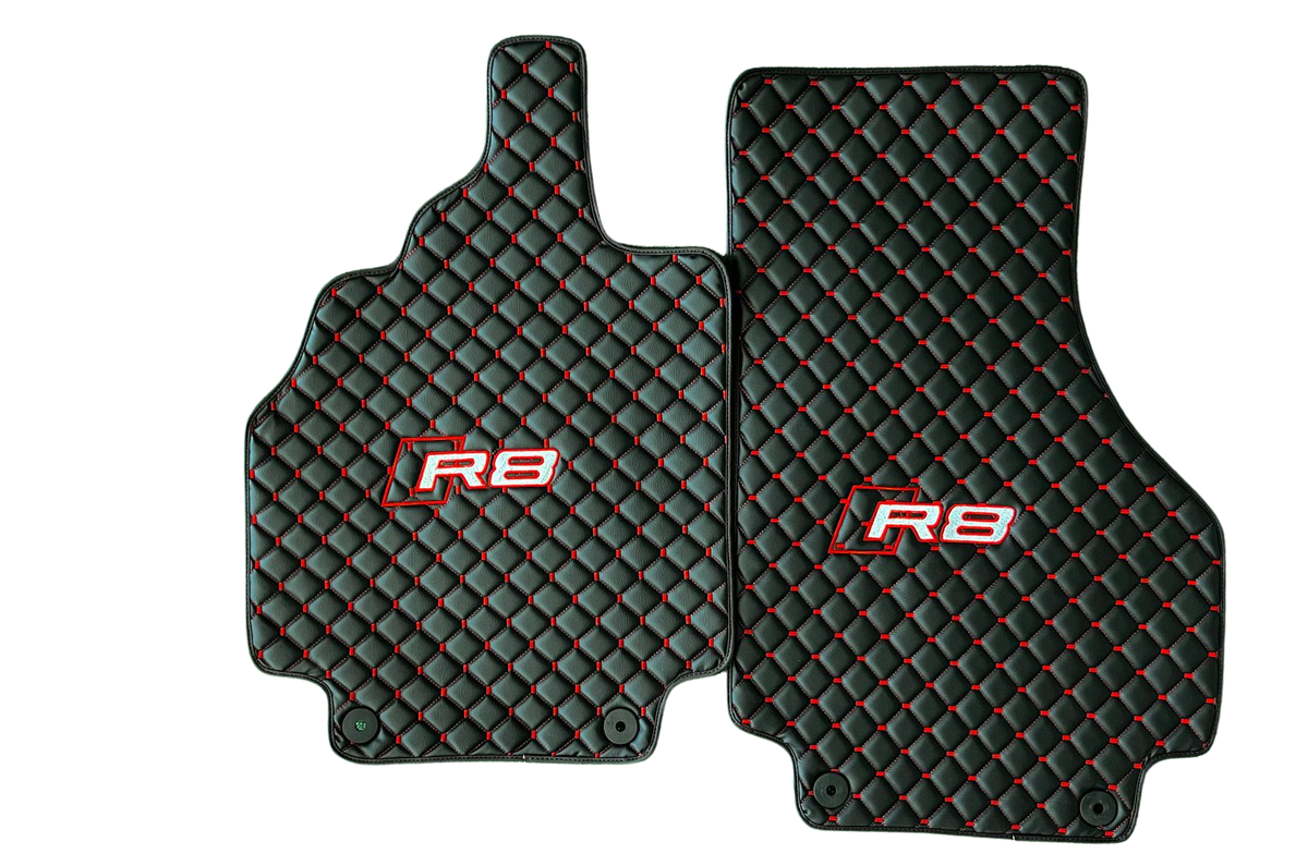 Audi R8 Leather Car Floor Mat, Audi R8 Waterproof Custom Car Mat