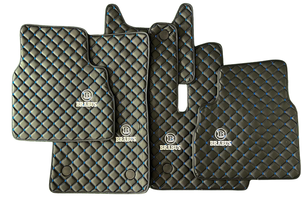 BRABUS Leather Car Floor Mat, BRABUS Waterproof Custom Car Mat