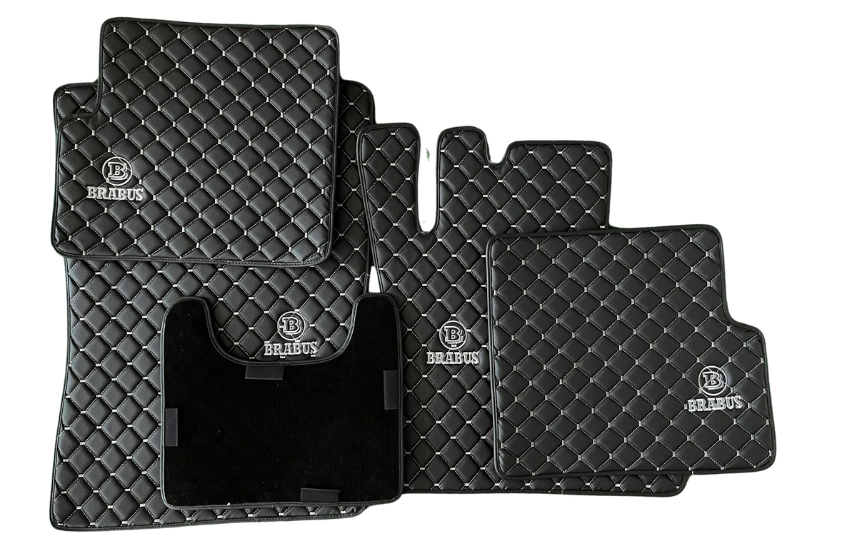 BRABUS Leather Car Floor Mat, BRABUS Waterproof Custom Car Mat
