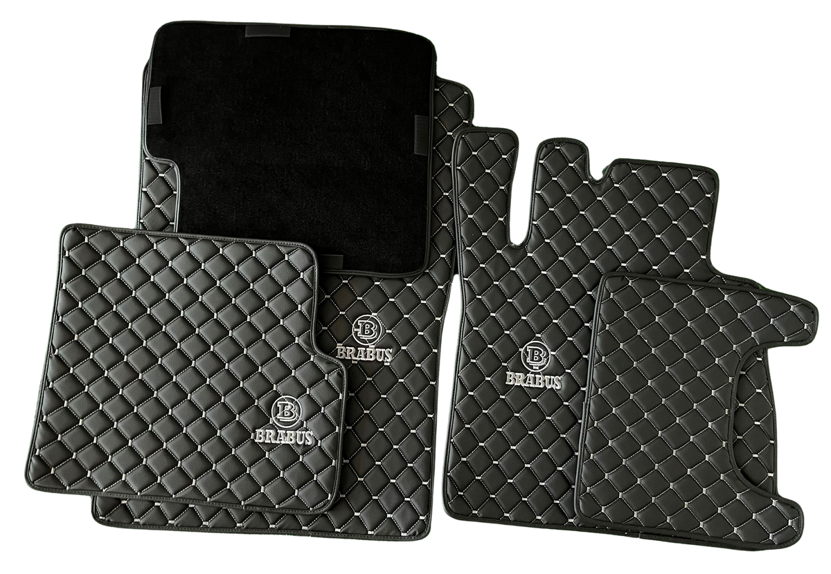 BRABUS Leather Car Floor Mat, BRABUS Waterproof Custom Car Mat