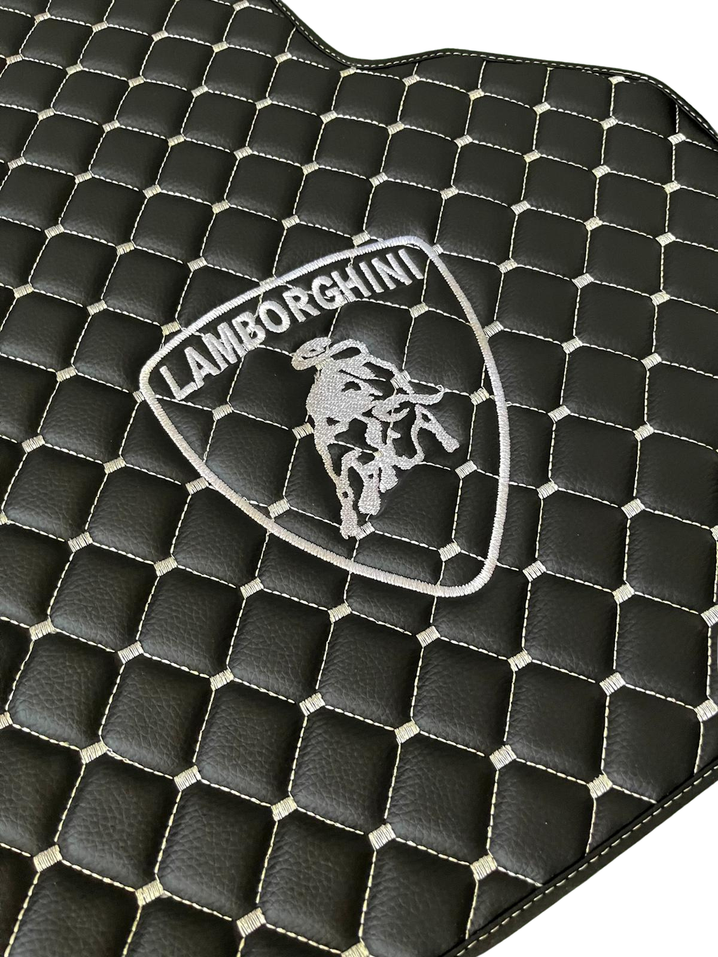 Lamborghini Leather Car Floor Mat, Lamborghini Waterproof Custom Car Mat