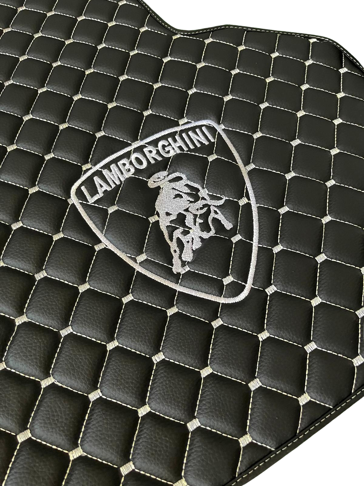 Lamborghini Leather Car Floor Mat, Lamborghini Waterproof Custom Car Mat