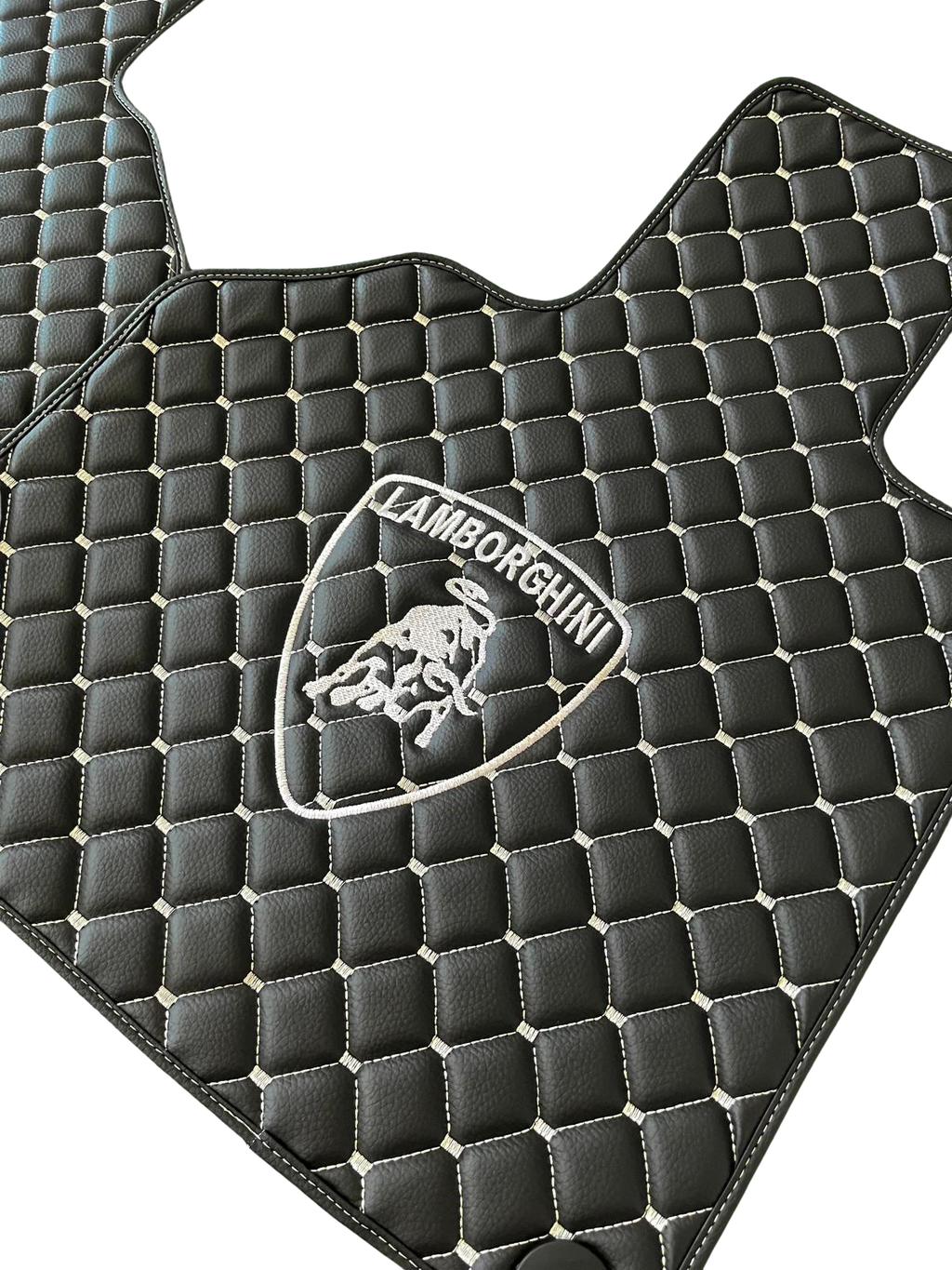 Lamborghini Leather Car Floor Mat, Lamborghini Waterproof Custom Car Mat
