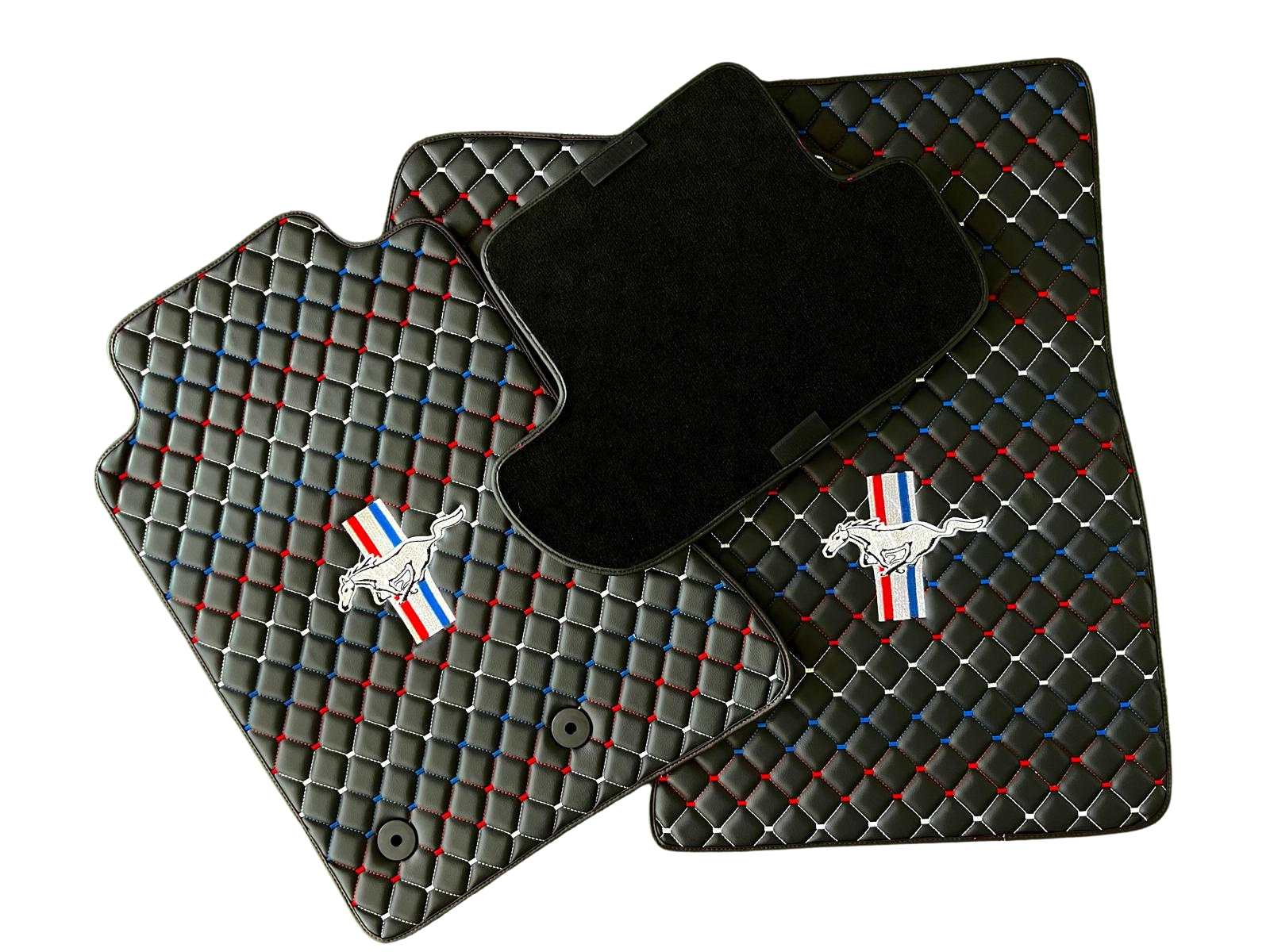 For Ford Mustang Car Floor Mats Custom fit Leather for all Mustang Model Waterproof Carpet Liner
