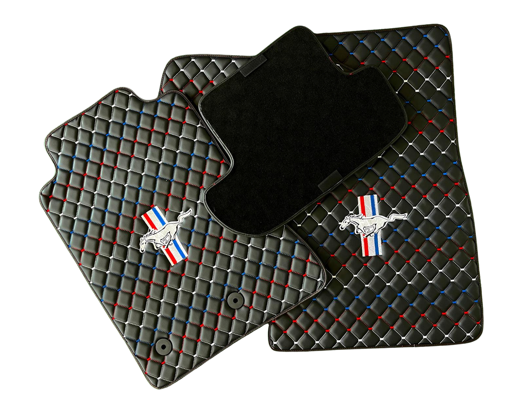 Ford Mustang Car Floor Mats Custom fit Leather for all Mustang Model Waterproof Carpet Liner