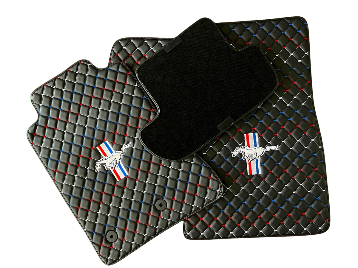 Ford Mustang Car Floor Mats Custom fit Leather for all Mustang Model Waterproof Carpet Liner