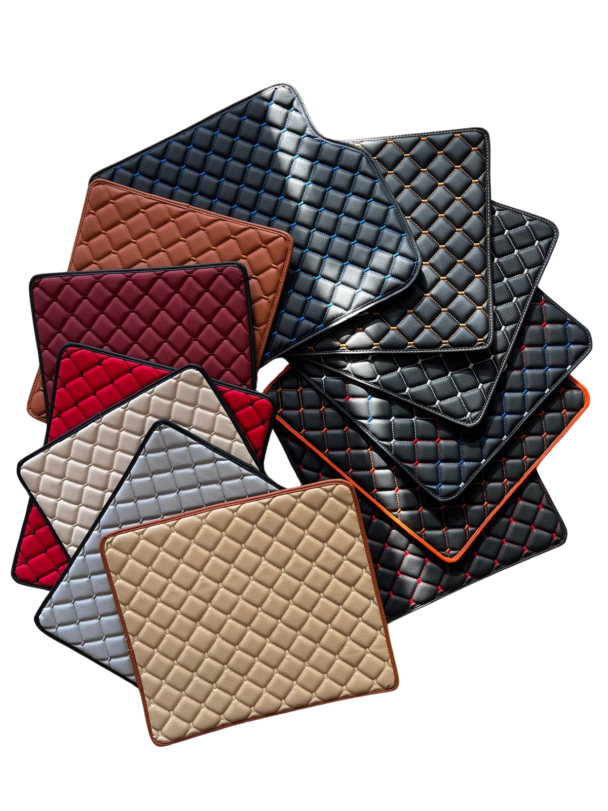 Lamborghini URUS Leather Car Floor Mat + Trunk Mat Full Set, Lamborghini Waterproof Custom Car Mat