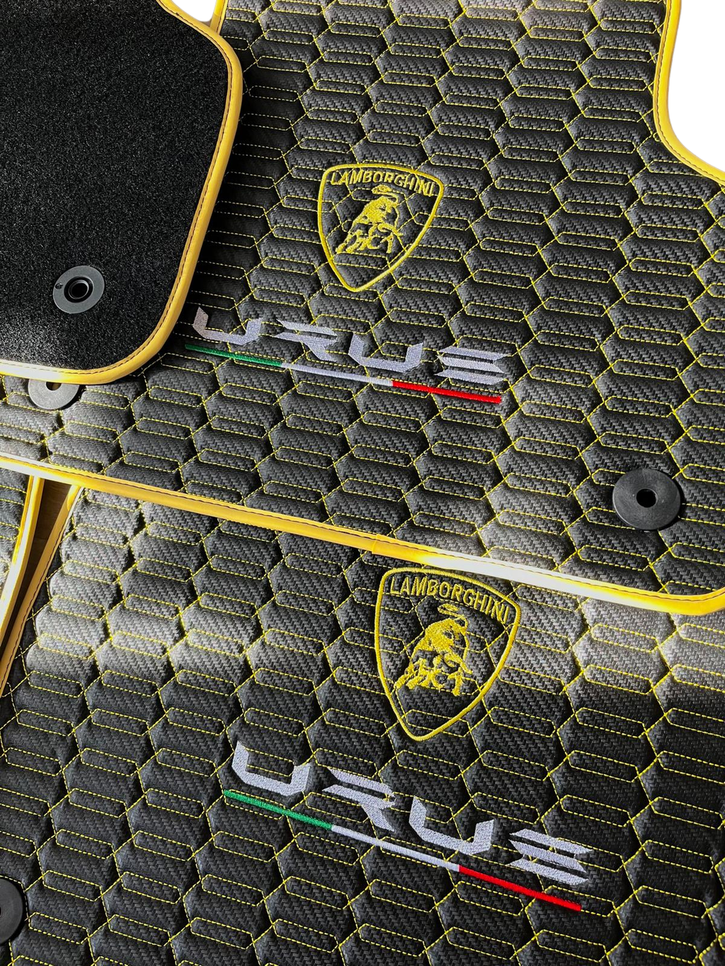 Lamborghini URUS Leather Car Floor Mat + Trunk Mat Full Set, Lamborghini Waterproof Custom Car Mat