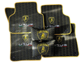 Lamborghini URUS Leather Car Floor Mat + Trunk Mat Full Set + 2 Pcs Lumbar Pillow, Waterproof Custom Car Mat