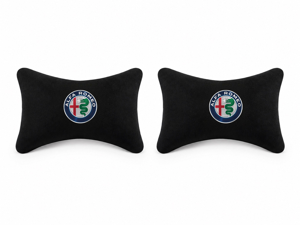 ALFA ROMEO Velvet Neck Pillow, 2pcs