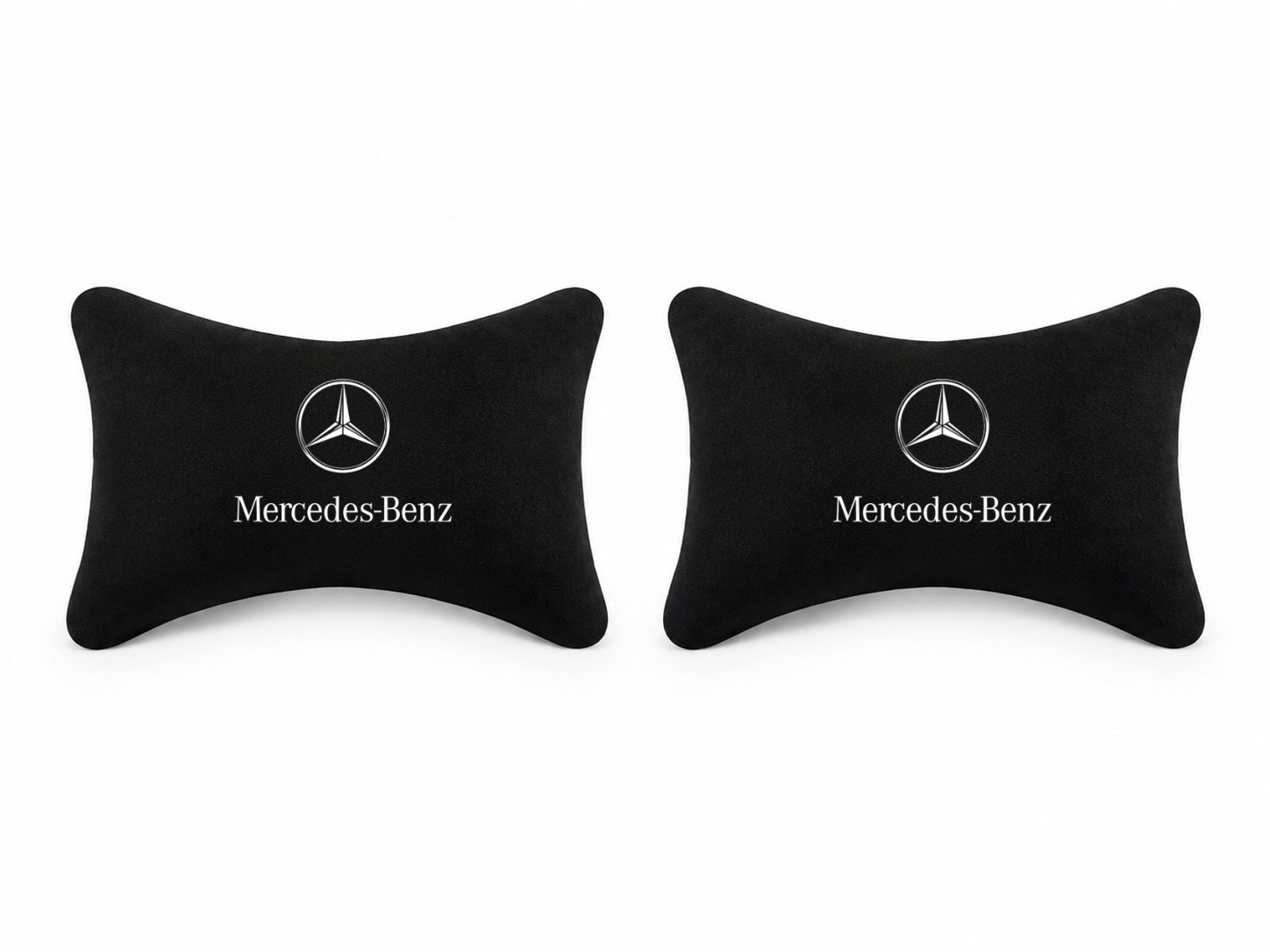 Mercedes Benz Velvet Neck Pillow, 2pcs