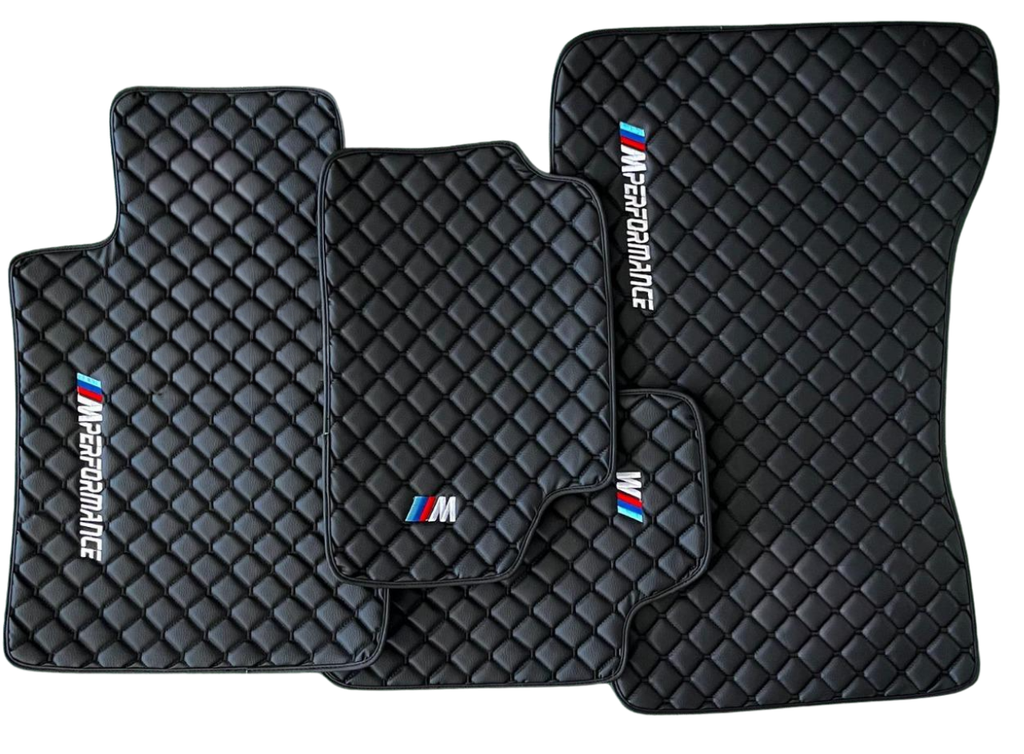 For BMW Leather Floor Mats Made To Measure Custom Design Mats M2 M3 M4 M5 M8