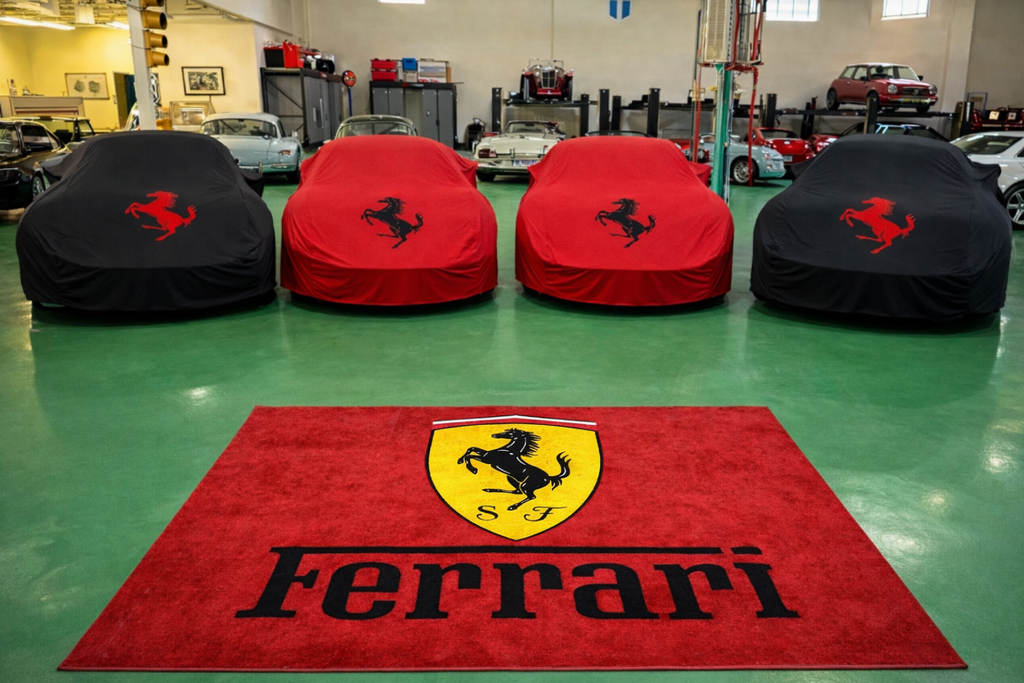 Ferrari Luxury Rug 59.1 × 86.6 inch Home, Garage & Display Carpet
