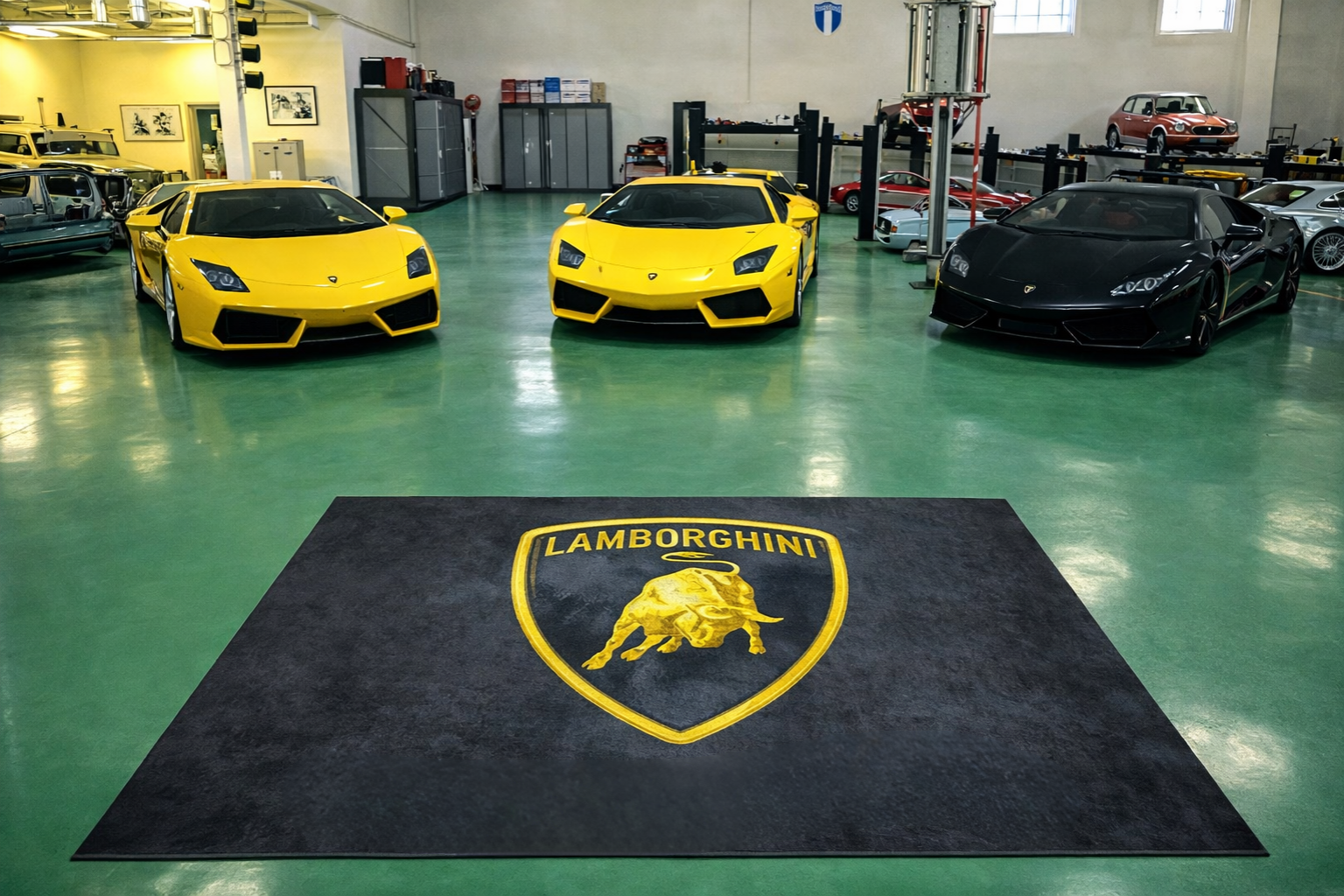Lamborghini Luxury Rug 59.1 × 86.6 inch Home, Garage & Display Carpet