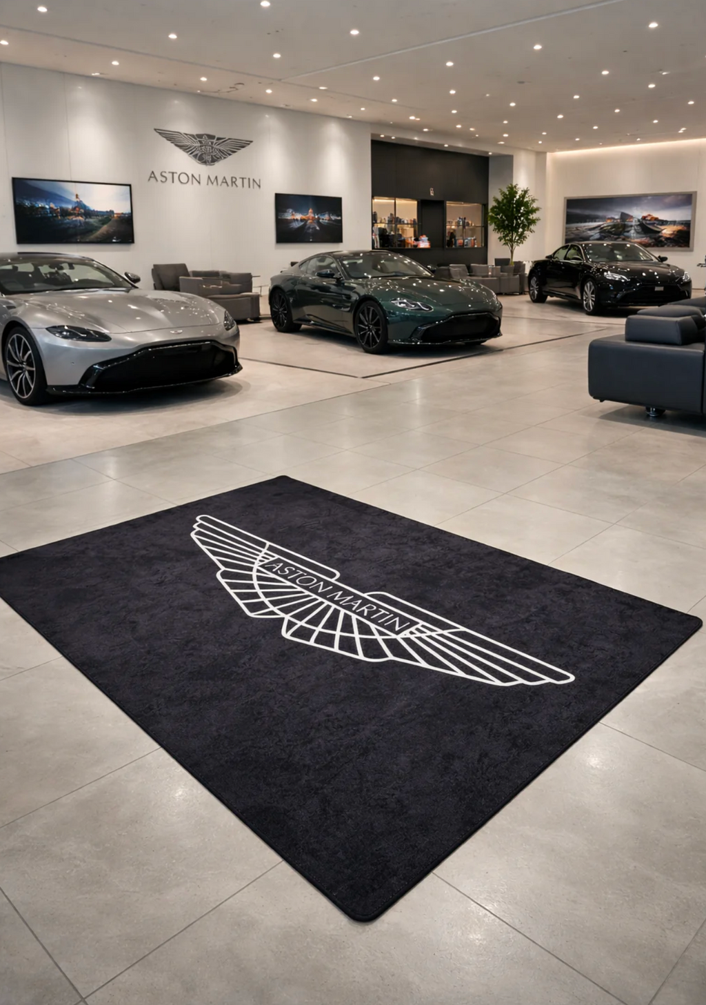 Aston Martin Luxury Rug 59.1 × 86.6 inch Home, Garage & Display Carpet